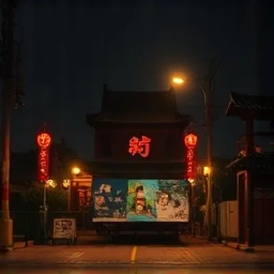 作品《河湾十二号》封面：河湾弯道与门牌号