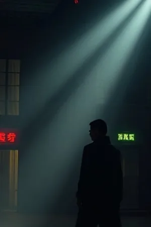 悬疑剧《雾港来信》封面：雨夜码头与一盏孤灯