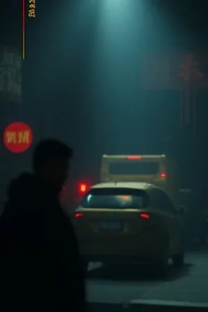 剧集《午夜书店》封面：深夜书店橱窗与暖色灯带