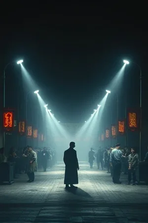 文艺剧《纸上群山》封面：水墨渲染的层叠山脊